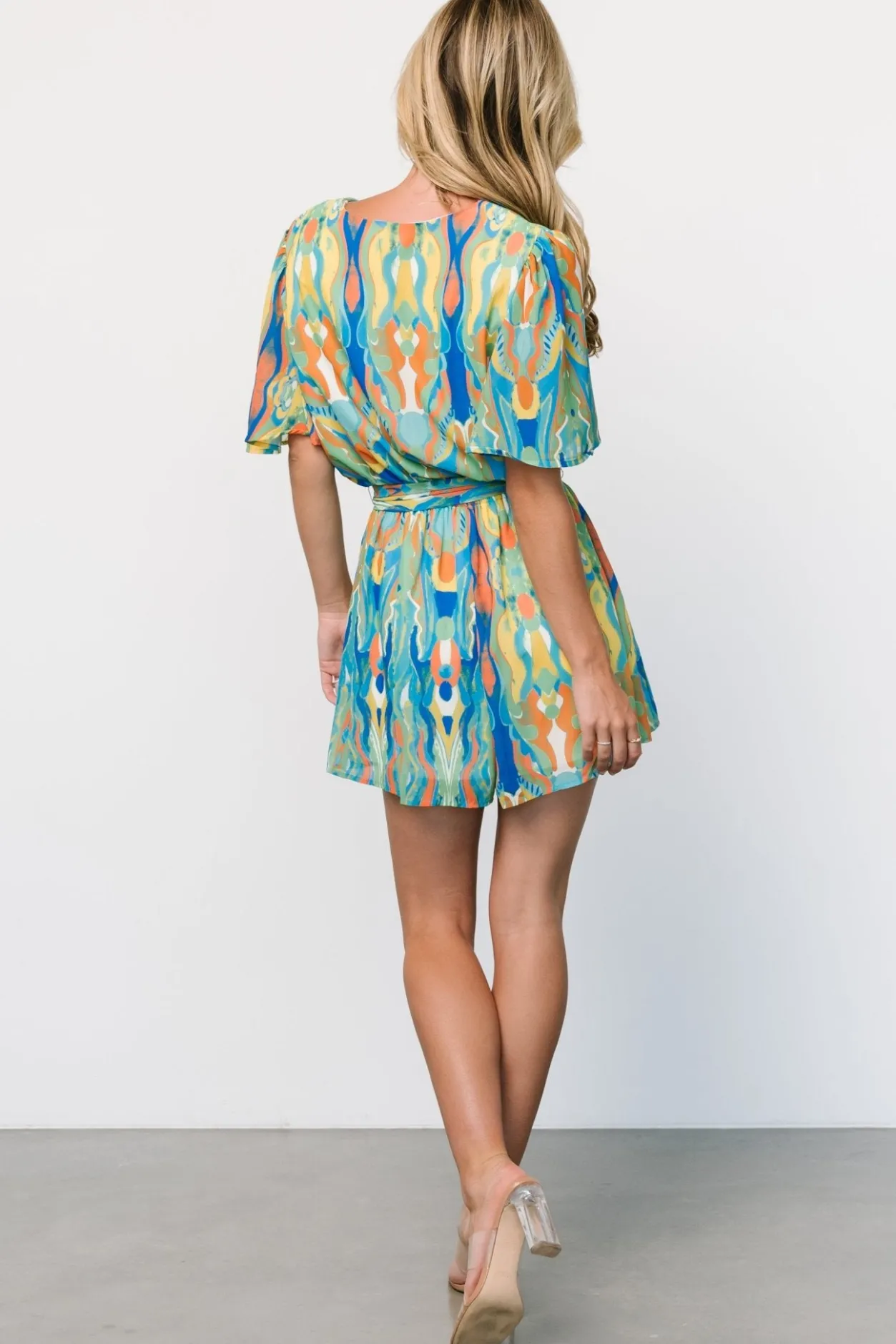 Clearance Baltic Born Gibson Romper | Blue + Green Multi Blue+GreenMulti