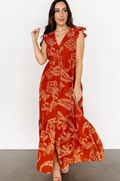 Discount Baltic Born Ginger Button Down Maxi Dress | Rust + Ivory Rust+Ivory