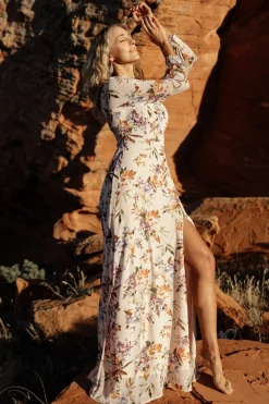 Fashion Baltic Born Giselle Maxi Dress | Blush Multi Floral BlushMultiFloral