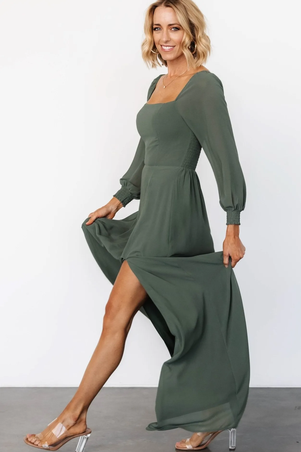 Fashion Baltic Born Giselle Maxi Dress | Dark Sage DarkSage