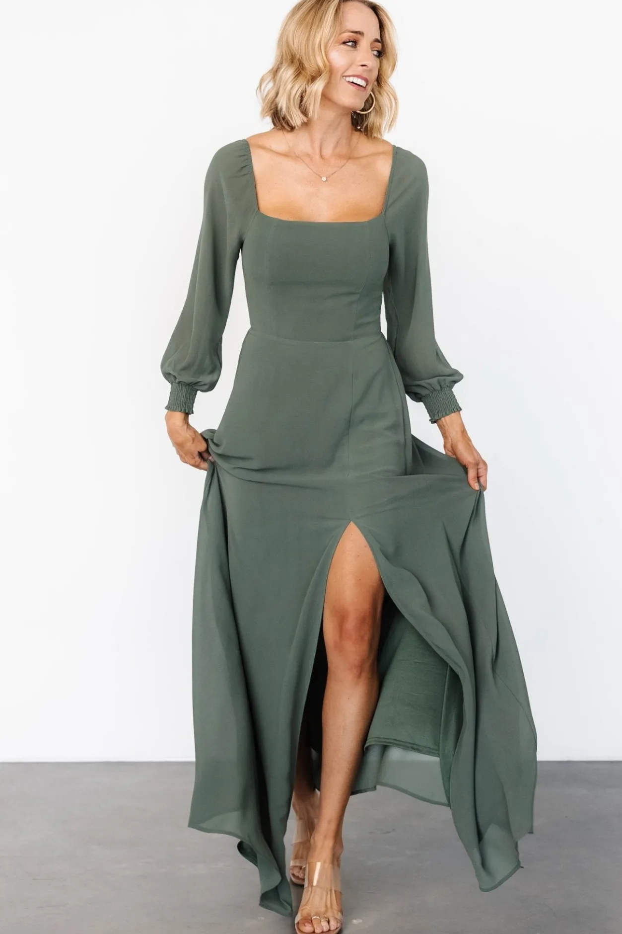 Fashion Baltic Born Giselle Maxi Dress | Dark Sage DarkSage