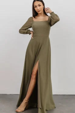 Outlet Baltic Born Giselle Maxi Dress | Dusty Olive DustyOlive