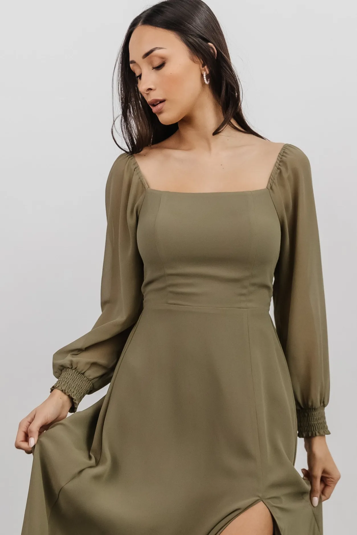 Outlet Baltic Born Giselle Maxi Dress | Dusty Olive DustyOlive
