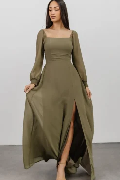 Outlet Baltic Born Giselle Maxi Dress | Dusty Olive DustyOlive