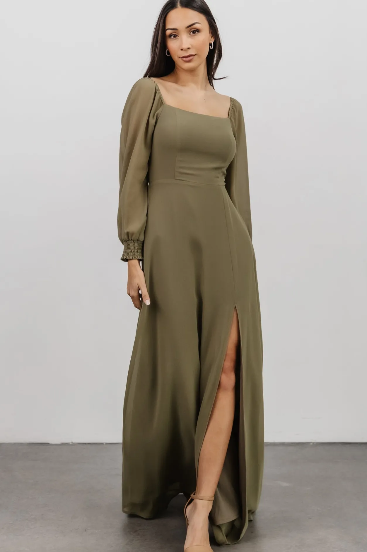 Outlet Baltic Born Giselle Maxi Dress | Dusty Olive DustyOlive
