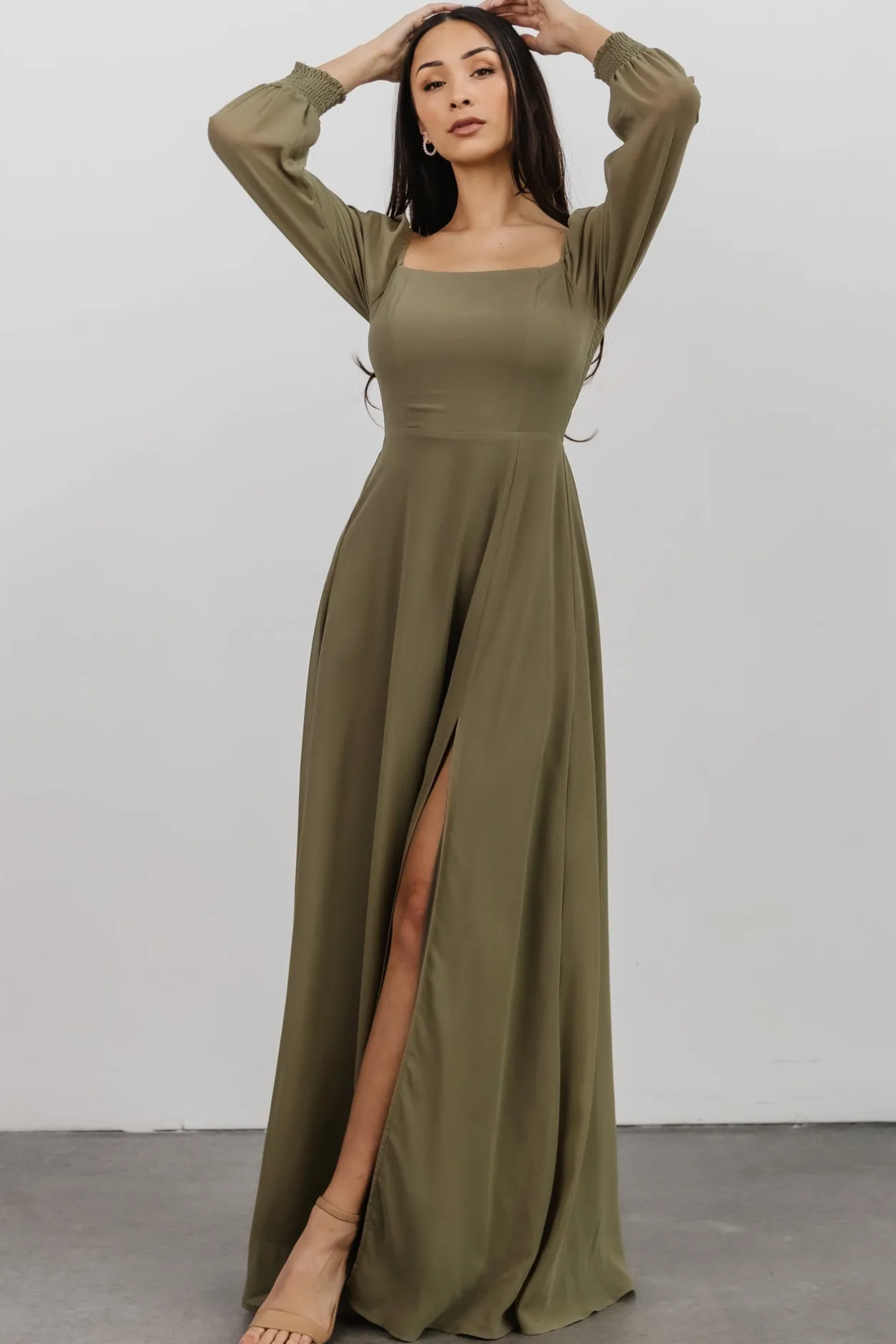 Outlet Baltic Born Giselle Maxi Dress | Dusty Olive DustyOlive