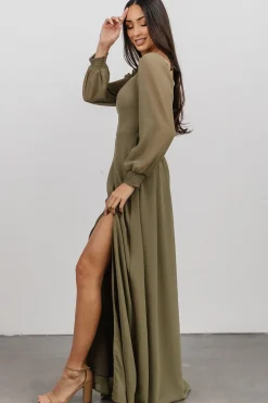 Outlet Baltic Born Giselle Maxi Dress | Dusty Olive DustyOlive