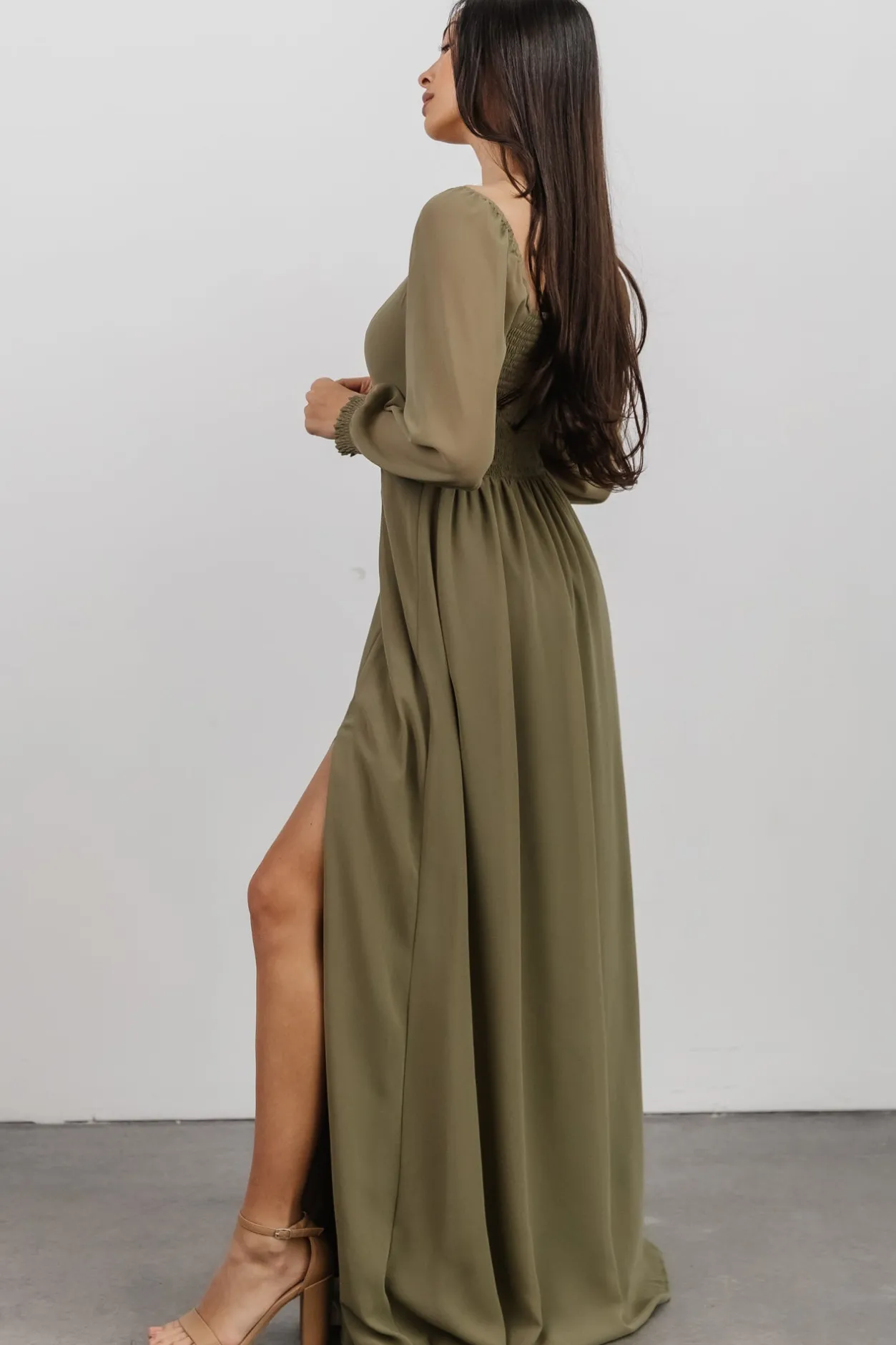 Outlet Baltic Born Giselle Maxi Dress | Dusty Olive DustyOlive