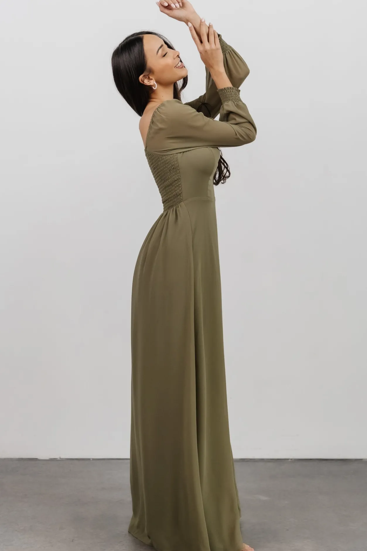 Outlet Baltic Born Giselle Maxi Dress | Dusty Olive DustyOlive