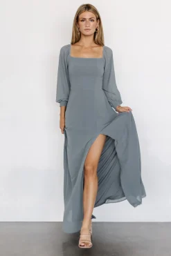 Clearance Baltic Born Giselle Maxi Dress | Dusty Blue DustyBlue