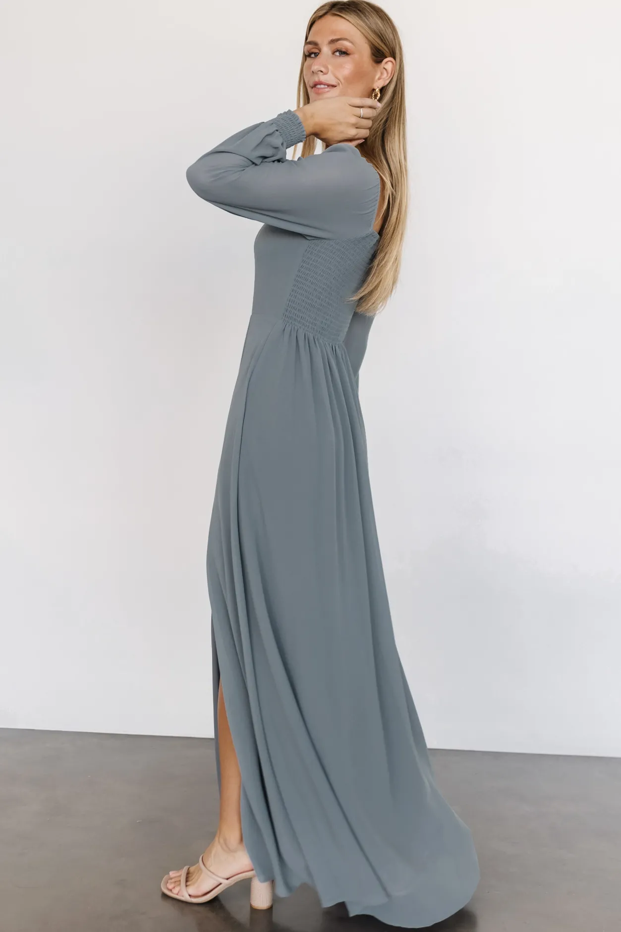 Clearance Baltic Born Giselle Maxi Dress | Dusty Blue DustyBlue
