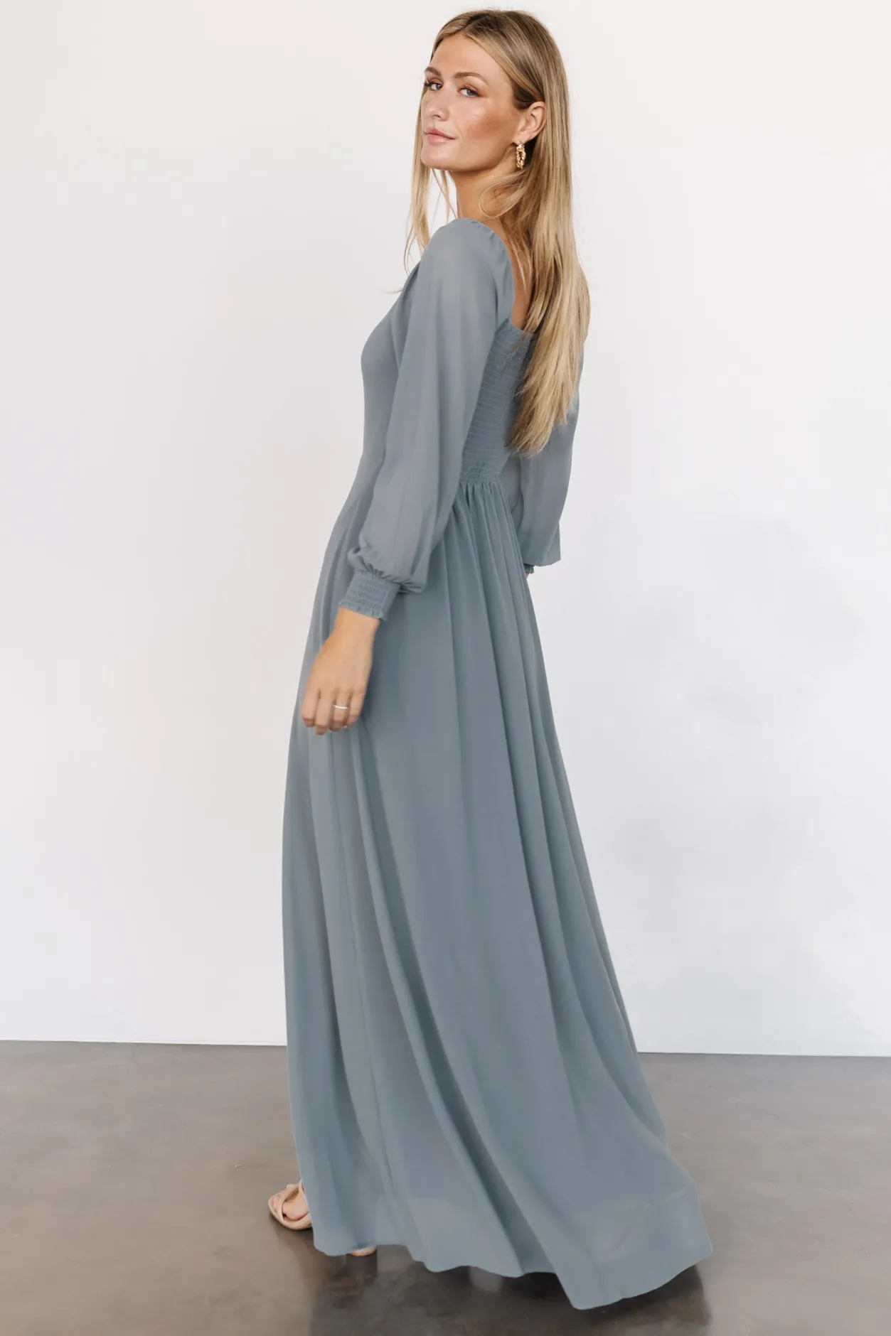 Clearance Baltic Born Giselle Maxi Dress | Dusty Blue DustyBlue