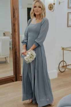 Clearance Baltic Born Giselle Maxi Dress | Dusty Blue DustyBlue