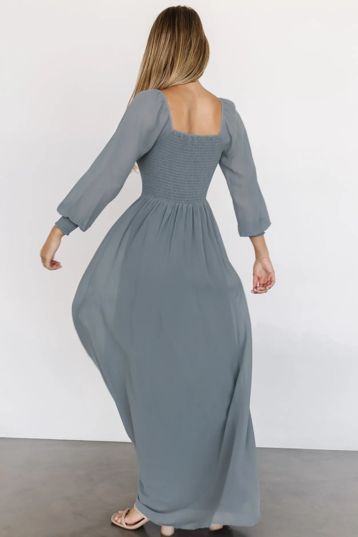 Clearance Baltic Born Giselle Maxi Dress | Dusty Blue DustyBlue