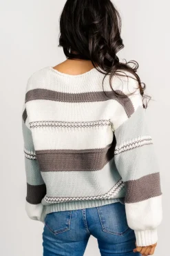 Online Baltic Born Glasgow Knit Sweater | Ivory Stripe IvoryStripe