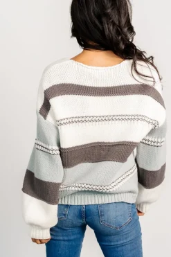 Online Baltic Born Glasgow Knit Sweater | Ivory Stripe IvoryStripe