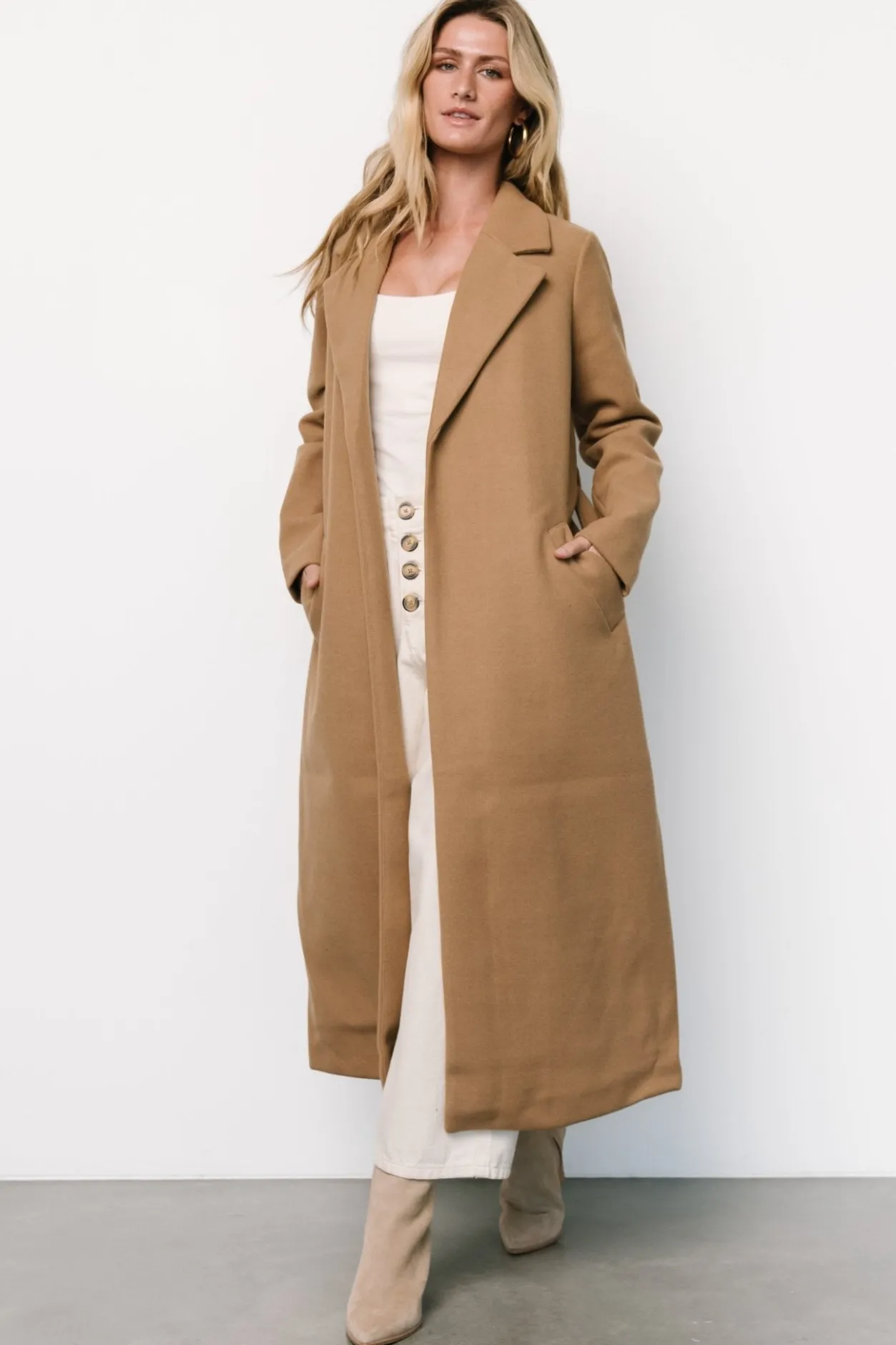 New Baltic Born Glenwood Coat | Camel