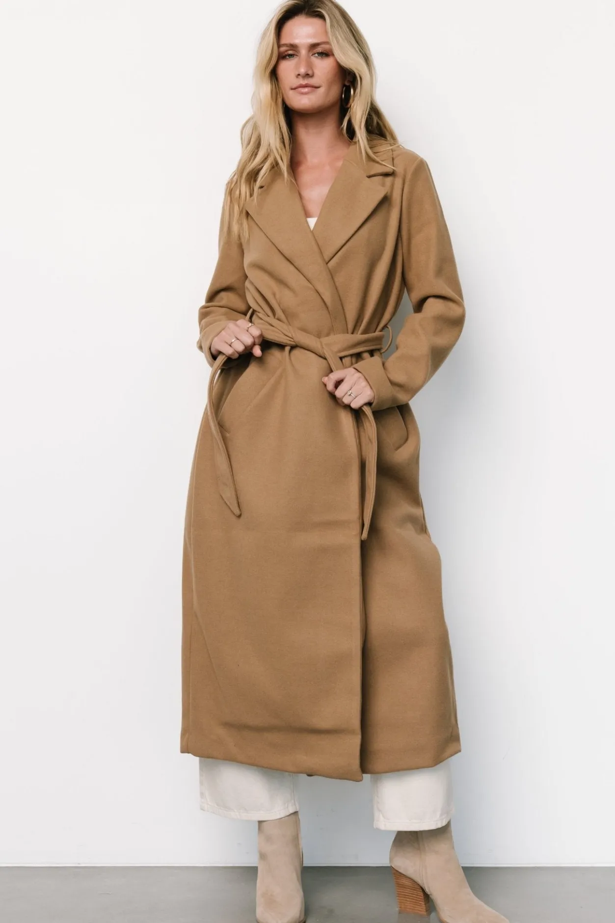New Baltic Born Glenwood Coat | Camel
