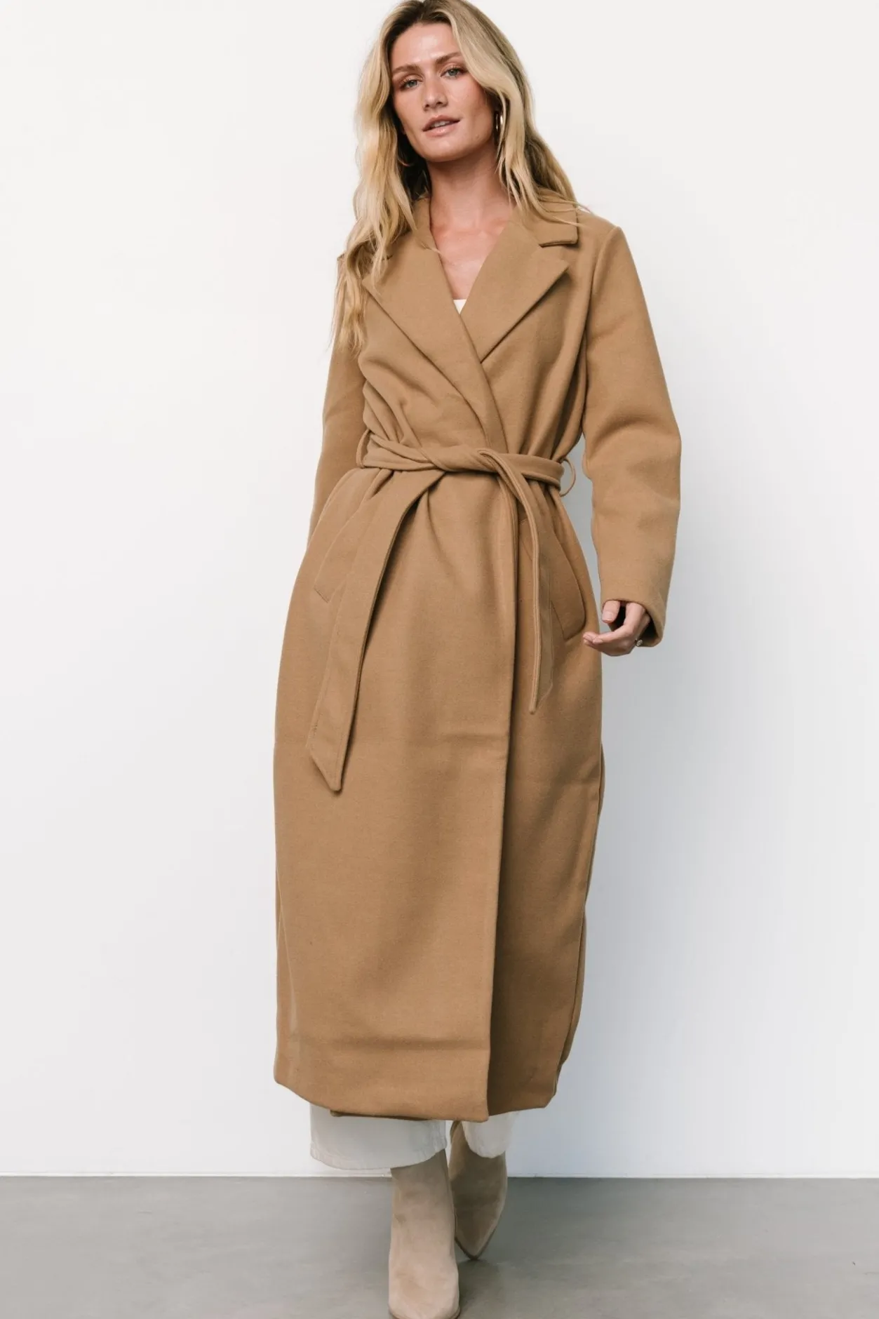 New Baltic Born Glenwood Coat | Camel