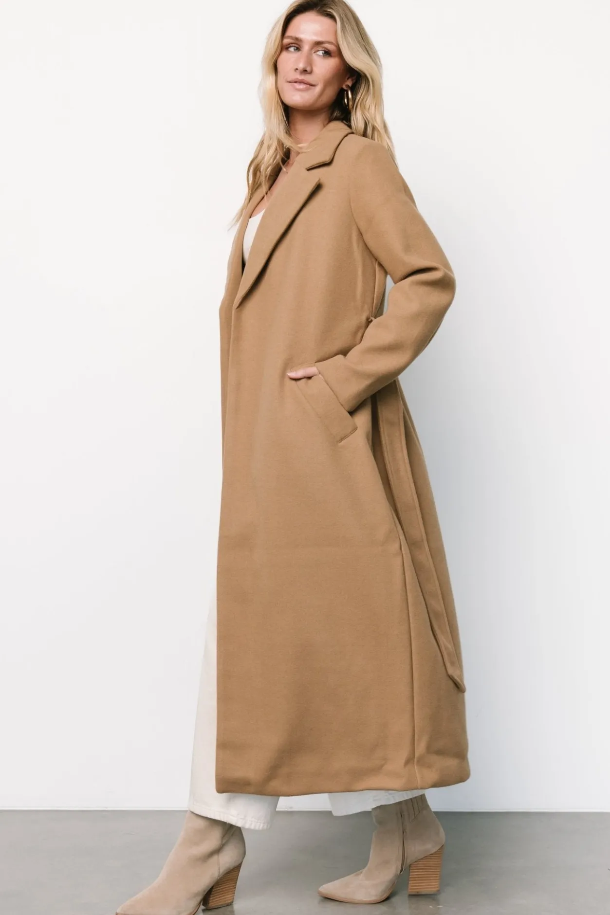 New Baltic Born Glenwood Coat | Camel