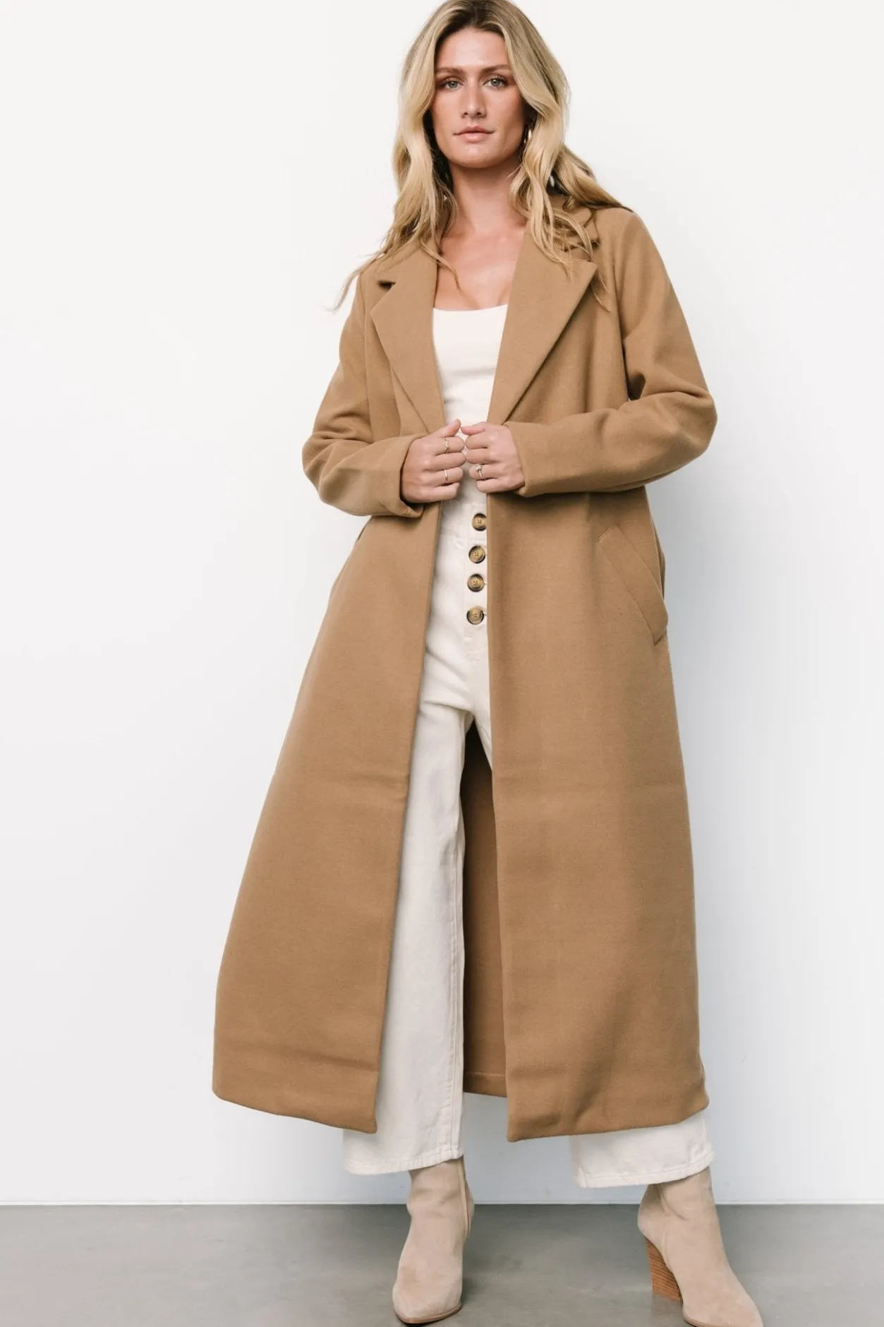 New Baltic Born Glenwood Coat | Camel
