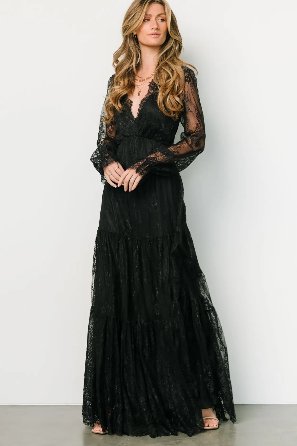 Hot Baltic Born Gloria Lace Maxi Dress | Black