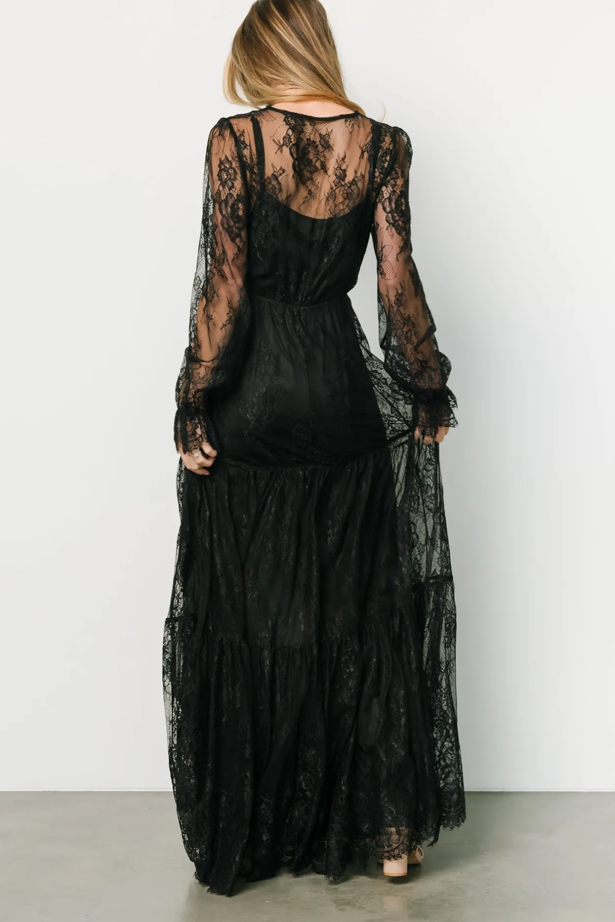 Hot Baltic Born Gloria Lace Maxi Dress | Black