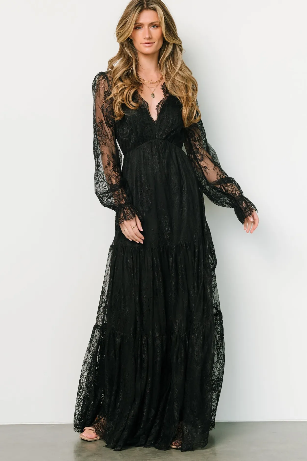 Hot Baltic Born Gloria Lace Maxi Dress | Black