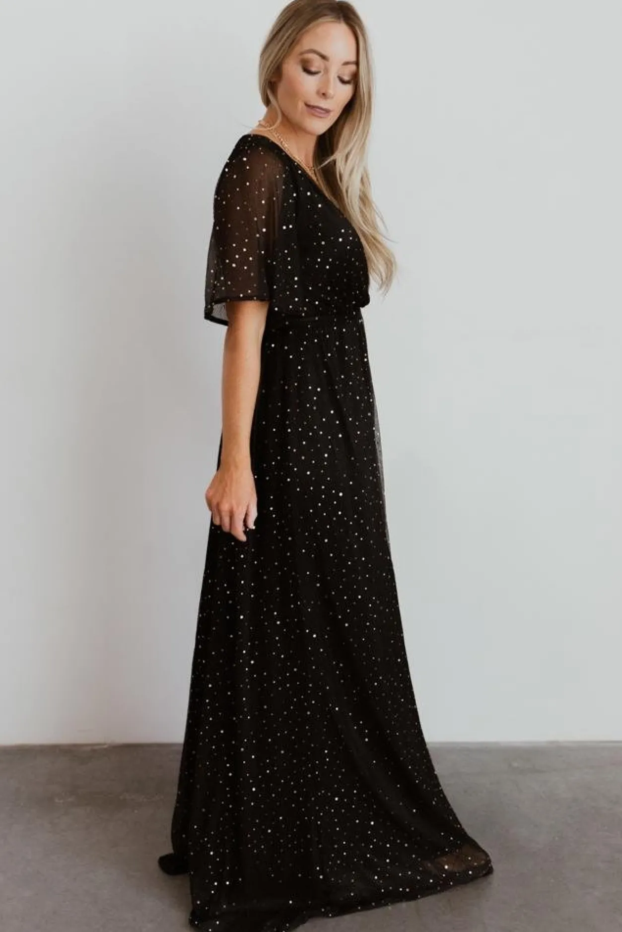 Clearance Baltic Born Grace Sparkle Gown | Black