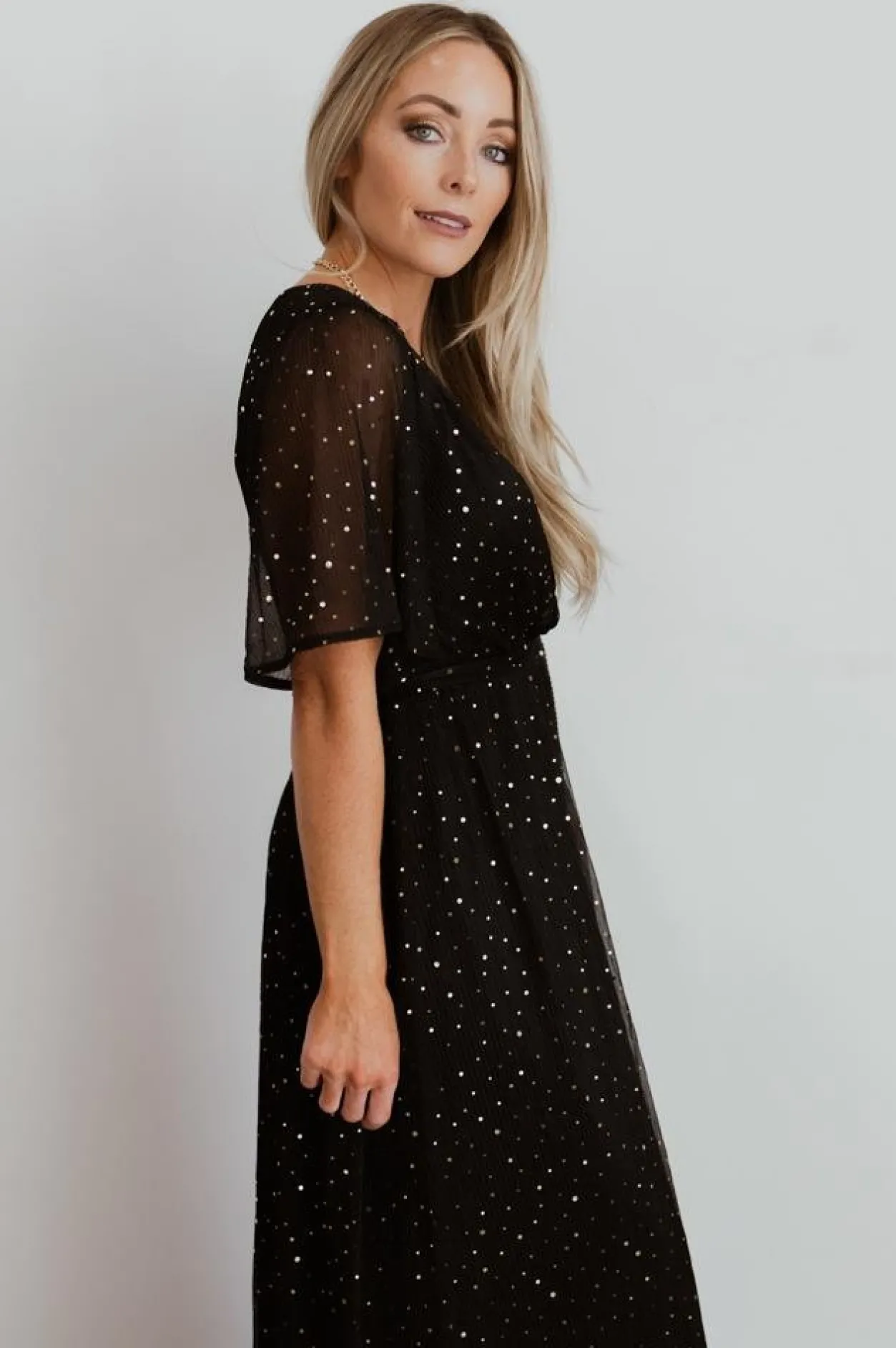 Clearance Baltic Born Grace Sparkle Gown | Black