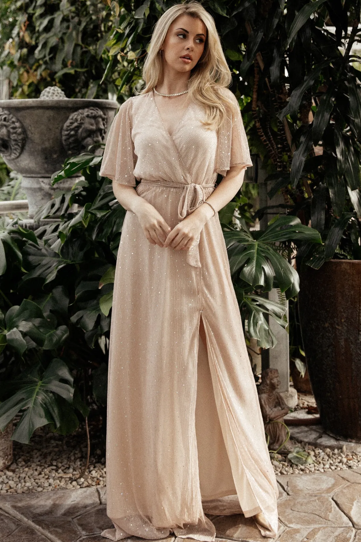 Outlet Baltic Born Grace Sparkle Gown | Champagne