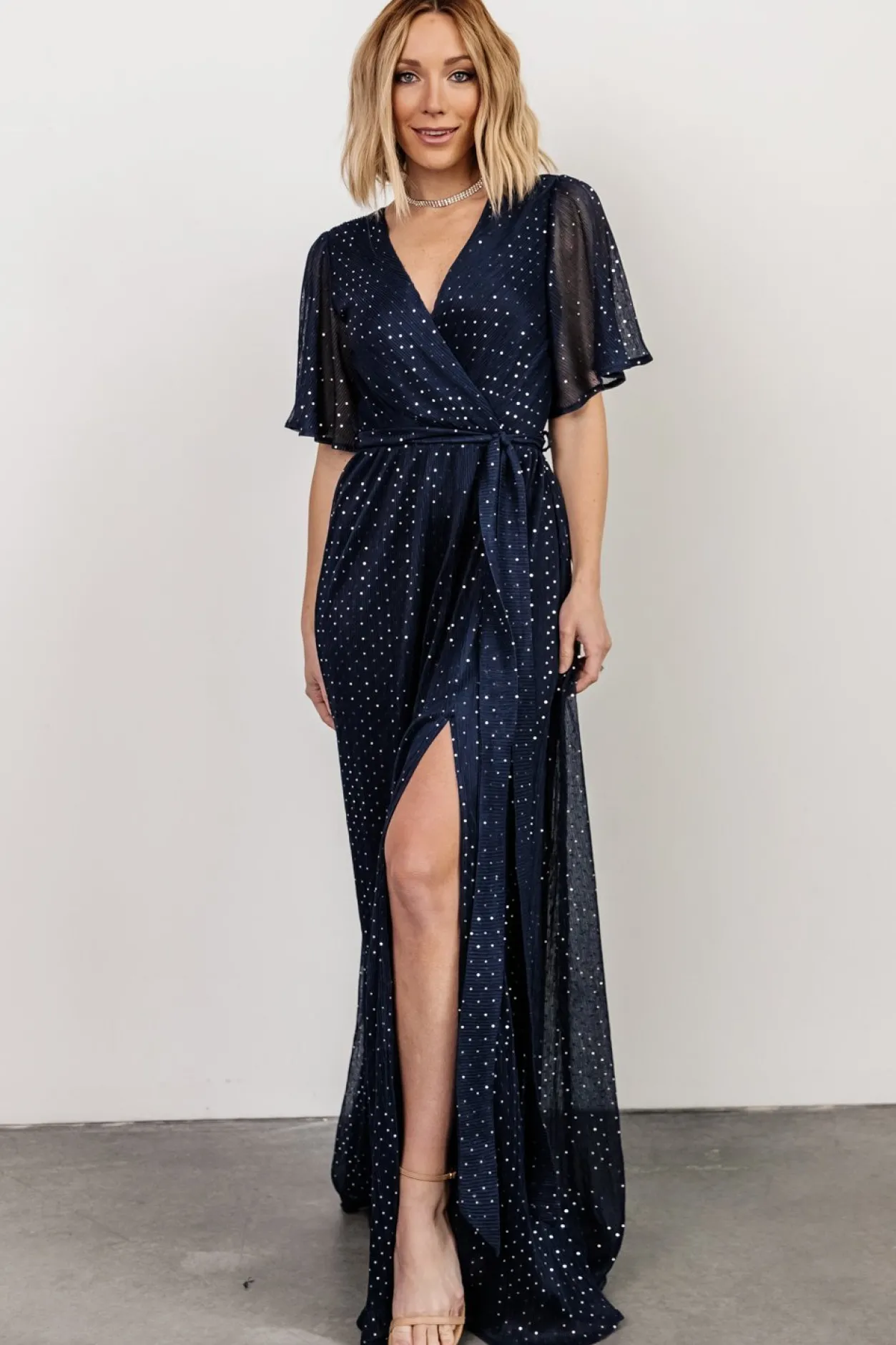 Discount Baltic Born Grace Sparkle Gown | Navy