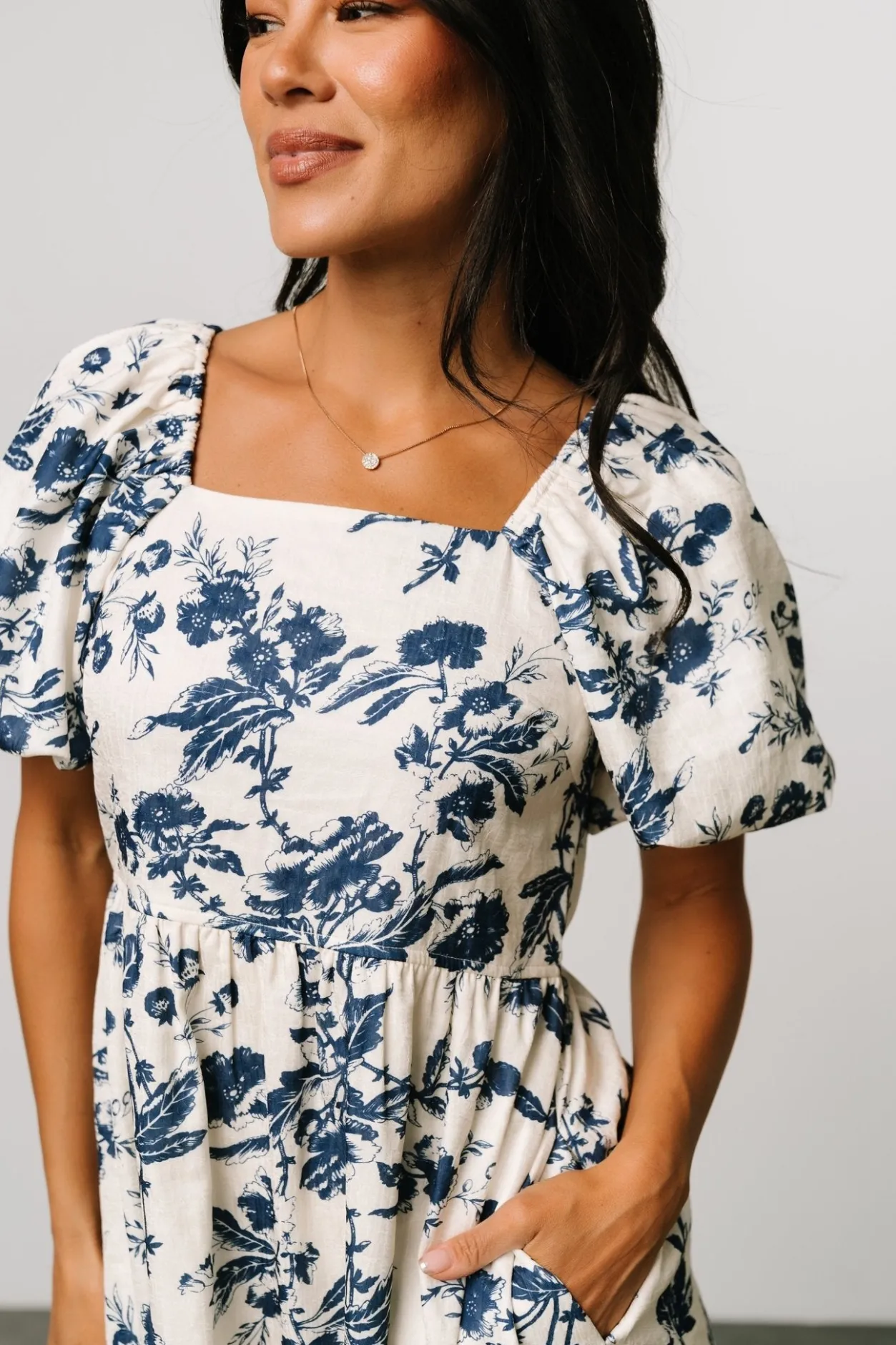 Online Baltic Born Graceland Maxi Dress | Cream + Navy Floral Cream+NavyFloral