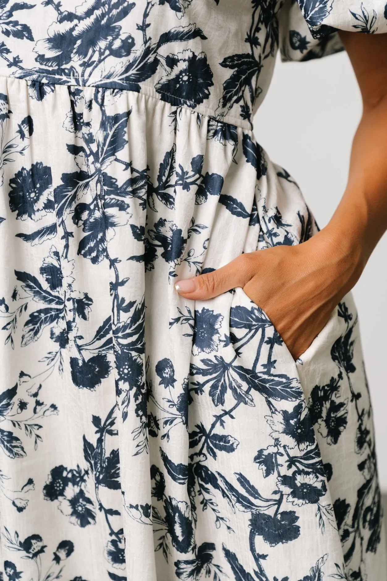 Online Baltic Born Graceland Maxi Dress | Cream + Navy Floral Cream+NavyFloral