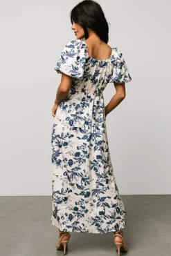 Online Baltic Born Graceland Maxi Dress | Cream + Navy Floral Cream+NavyFloral