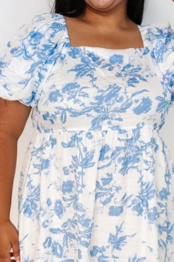 Outlet Baltic Born Graceland Maxi Dress | White + Blue Floral White+BlueFloral