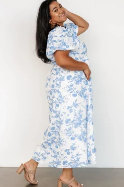 Outlet Baltic Born Graceland Maxi Dress | White + Blue Floral White+BlueFloral