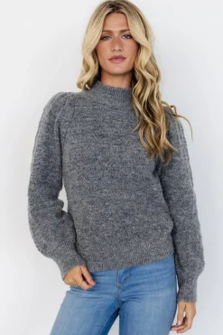New Baltic Born Grayson Sweater | Charcoal