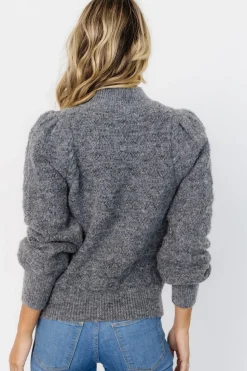 New Baltic Born Grayson Sweater | Charcoal