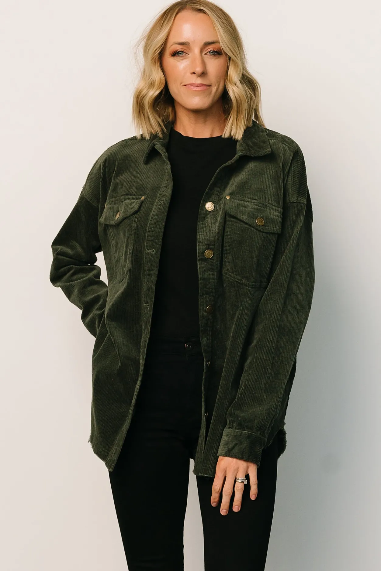 Discount Baltic Born Greeley Corduroy Jacket | Deep Green DeepGreen