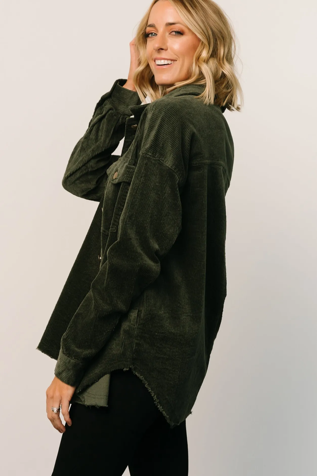 Discount Baltic Born Greeley Corduroy Jacket | Deep Green DeepGreen
