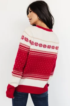 Online Baltic Born Griffin Knit Sweater | Red Multi RedMulti