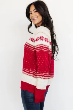 Online Baltic Born Griffin Knit Sweater | Red Multi RedMulti