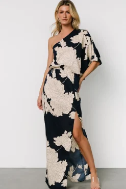 Sale Baltic Born Halston Maxi Dress | Navy + Cream Navy+Cream