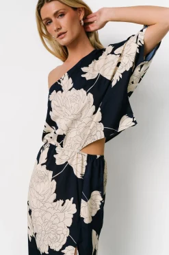 Sale Baltic Born Halston Maxi Dress | Navy + Cream Navy+Cream