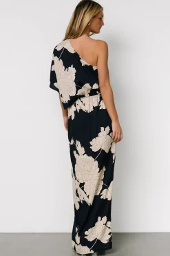 Sale Baltic Born Halston Maxi Dress | Navy + Cream Navy+Cream