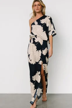 Sale Baltic Born Halston Maxi Dress | Navy + Cream Navy+Cream