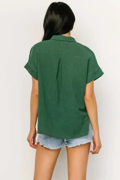 Hot Baltic Born Hammond Short Sleeve Top | Dark Green DarkGreen