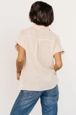 Outlet Baltic Born Hammond Short Sleeve Top | Natural