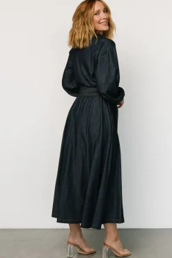 Fashion Baltic Born Hansel Long Sleeve Denim Dress | Dark Blue DarkBlue